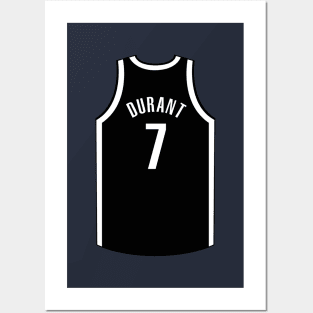 Kevin Durant Brooklyn Jersey Qiangy Posters and Art